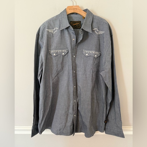 Howler Brothers Other - Howler Brothers Crosscut Deluxe Western snap button Shirt. XL Pictographs